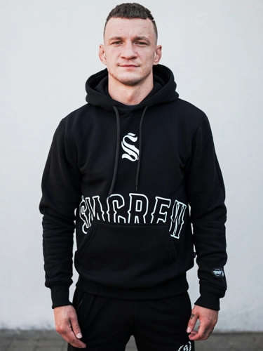 Bluza z kapturem "ŚMCREW" - Czarna SM_1347 Środowisko Miejskie 2