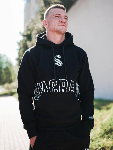 Hoodie "ŚMCREW" - Black SM_1347 Środowisko Miejskie HOODIE
