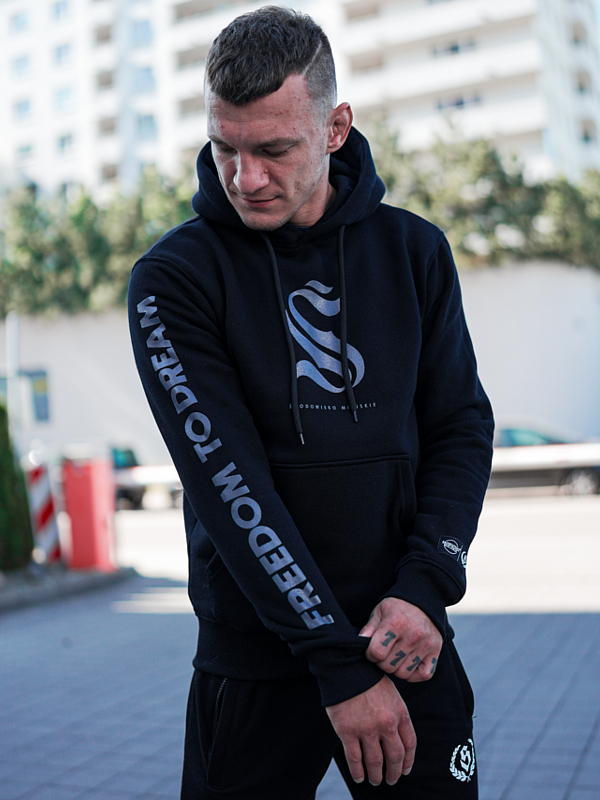 Bluza z kapturem "Symbol" - Czarna SM_1333 Środowisko Miejskie