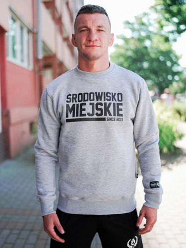 Bluza bez kaptura "Essential Classic" - Szara SM_1308 Środowisko Miejskie