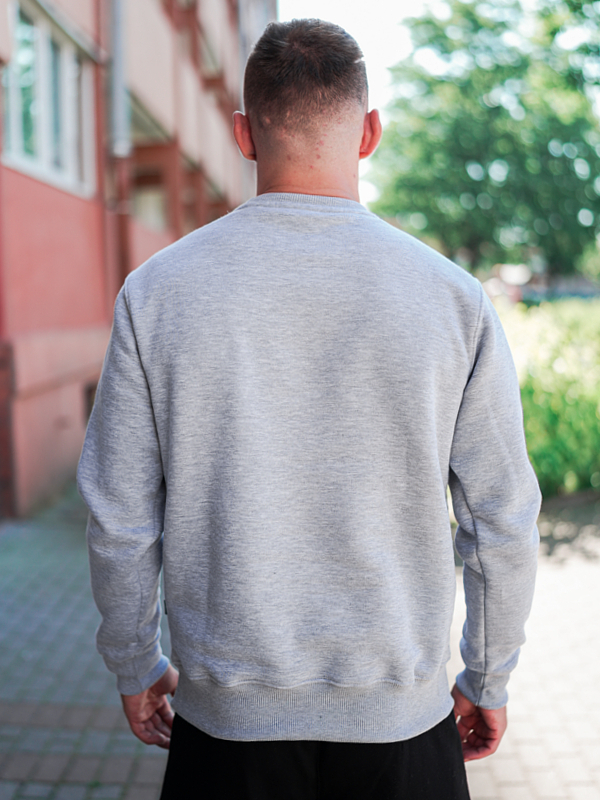 Bluza bez kaptura "Essential Classic" - Szara SM_1308 Środowisko Miejskie