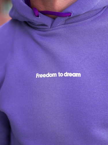 Hoodie "Freedom to Dream" - Violet SM_1307 Środowisko Miejskie HOODIE