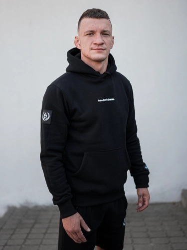 Bluza z kapturem "Freedom to Dream" - Czarna SM_1306 Środowisko Miejskie 2