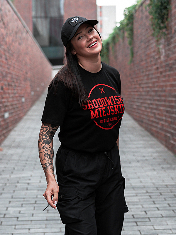 T-shirt "Theme" - Black / Red SM_1262 Środowisko Miejskie T-SHIRTS