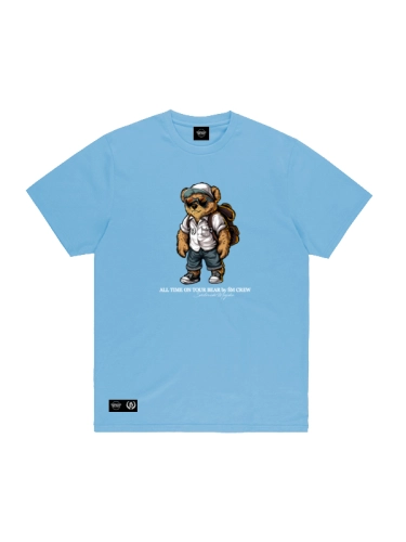 T-Shirt "All time on tour Bear" - Blue SM_1384 Środowisko Miejskie T-SHIRTS
