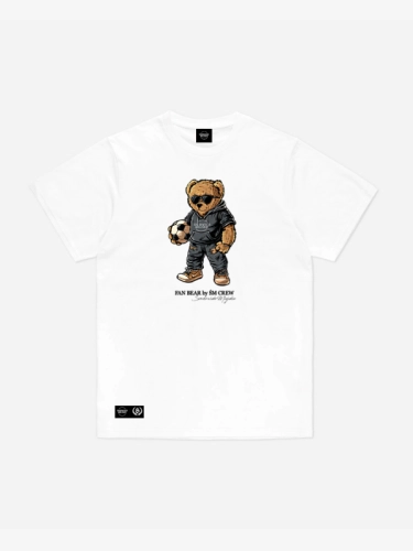T-Shirt "Fan Bear" - White SM_1385 Środowisko Miejskie T-SHIRTS