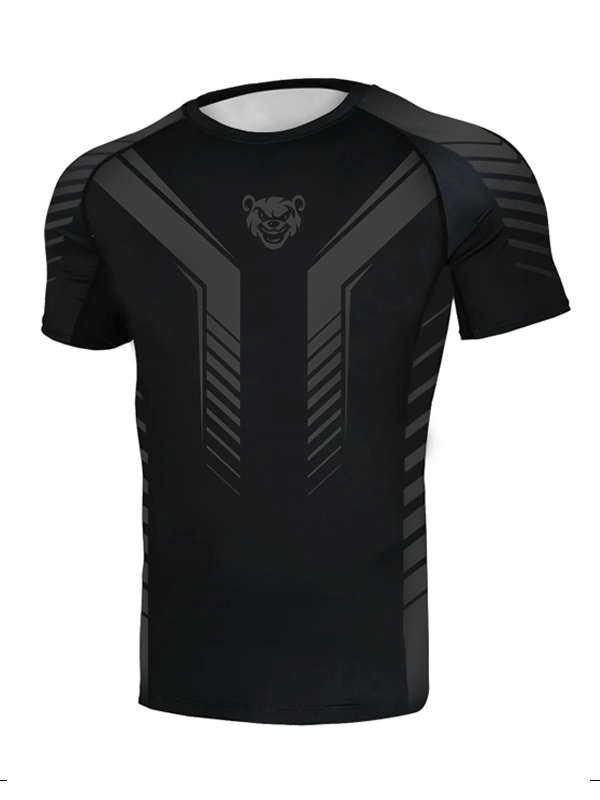 Rashguard "Mordka" - Czarny (Kolor: Czarny - Nadruk: Sublimacja - Materiał: 90% Poliester, 10% Elastan - Gramatura: 240g - Płeć: Unisex - Rozmiar: S)
